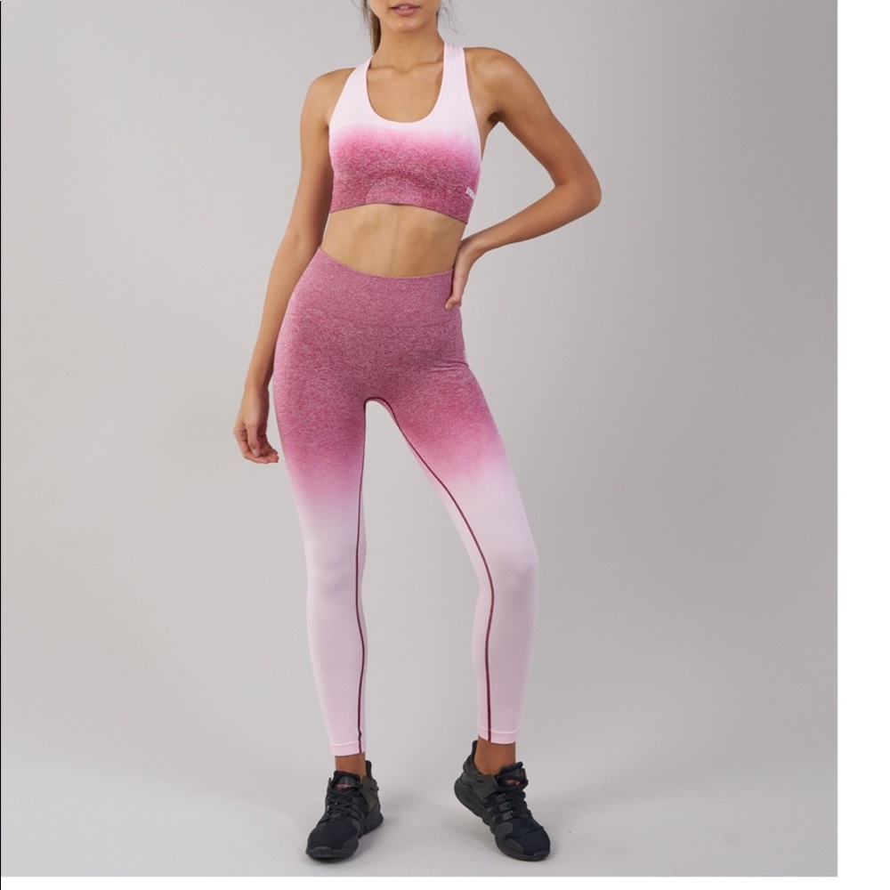 Gymshark Pink ombré leggings